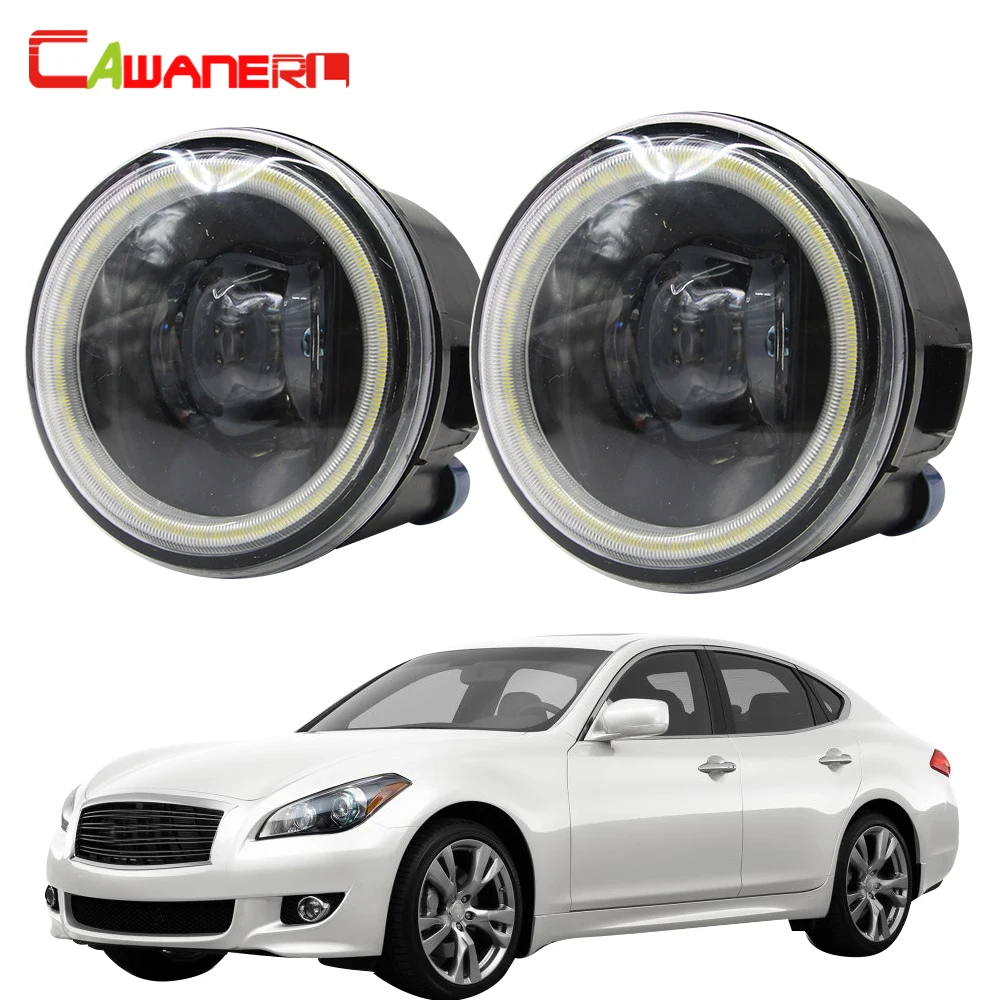 

Cawanerl For Infiniti M M25 M37 M56 Car H11 4000LM LED Bulb Fog Light Angel Eye Daytime Running Light DRL 12V 2011 2012 2013