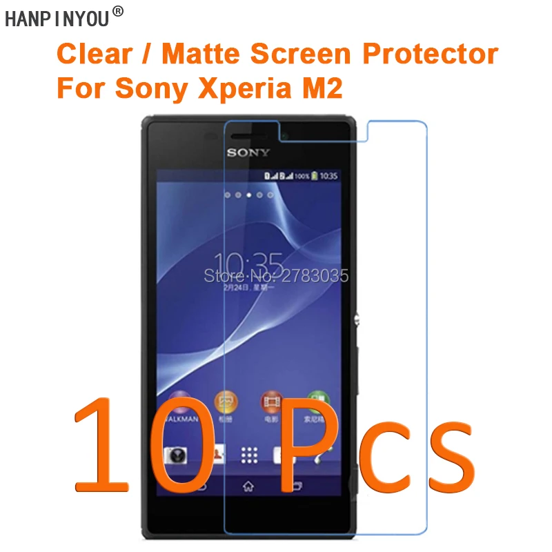 10 шт. для Sony Xperia M2 Dual Aqua HD Прозрачная/Антибликовая матовая защитная пленка экрана