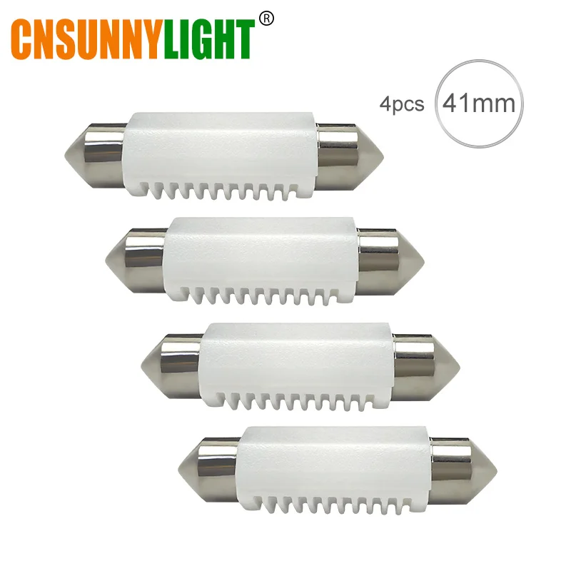 CNSUNNY светильник C5W C10W Автомобильный светодиодный фестон 31/36/39/41 мм 5500K белый купол Интерьер Чтение светильник карта лампы номерных знаков Лампы DC12V