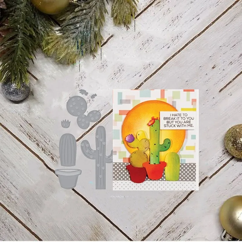 

Metal Cutting Dies Plants Cactus For DIY Scrapbooking Crafts Embossing Paper Cards Making New Arrival DIY Cut Dies for 2019