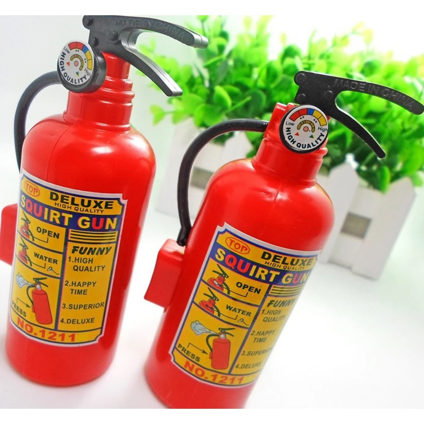 ArtCreativity Mini Fire Extinguisher Squirter Toys Great Fireman Toys for Kids Novelty Gag Gift Item 4.25 Inch Water Extinguisher with Realistic Design Fun Outdoor Summer Toys Set of 3