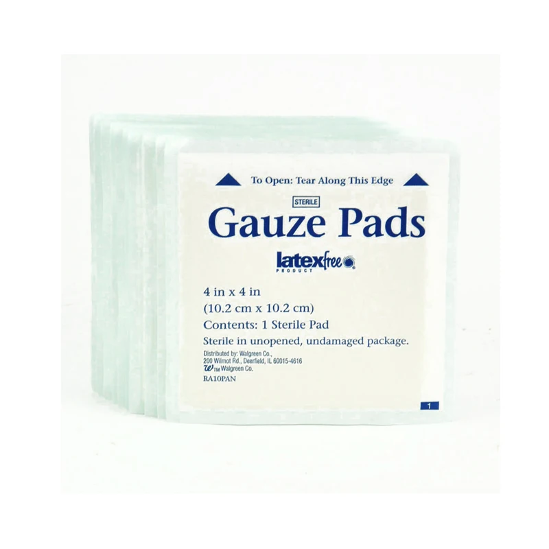 Free Shipping 50Pcs 10.2cm*10.2cm Medical Wound Dressing Gauze Pad