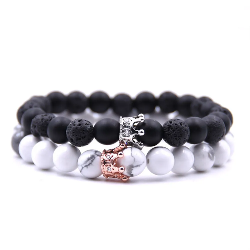 

Cuff Bracelet Brand Open Stone Beads For Pave Men Rose Gold Silver Color Stretch Bracelets Couple Jewelry Letter Best Zircon