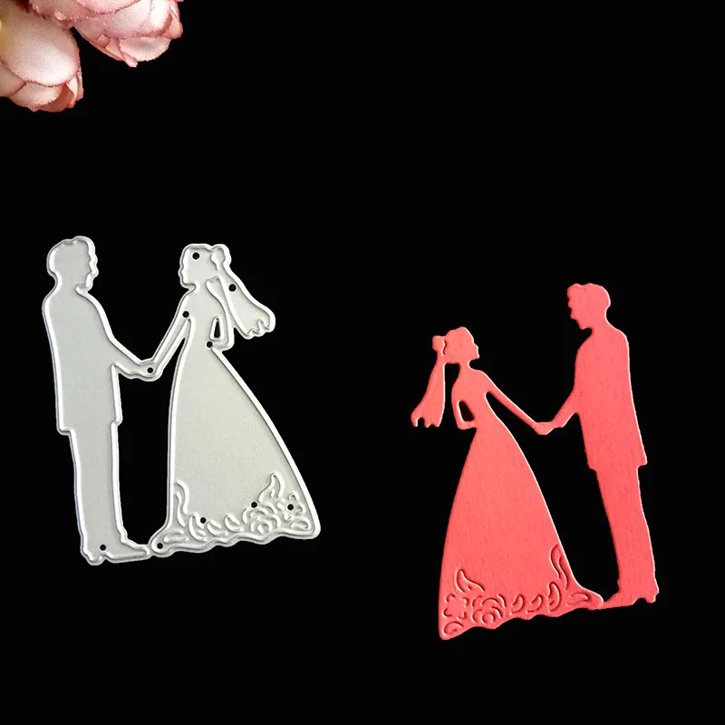 

Bride Groom Wedding Metal Cutting Dies Stencils For DIY Scrapbooking Card Paper Photo Album Embossing Decor Craft Special Gifts