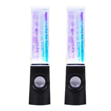 New Style LED Light Portable Waterproof Spray Water Dancing Speaker 3D Surround Sound Audio Box for PC Computer Music Player