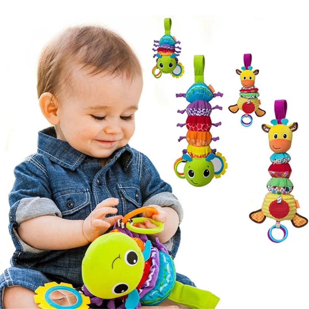 

Baby Rattles Lovely Animal Musical Developmental Toy Plush Bed Stroller Baby Gift Soft Toys Rattles cute soft Baby & Toddler Toy