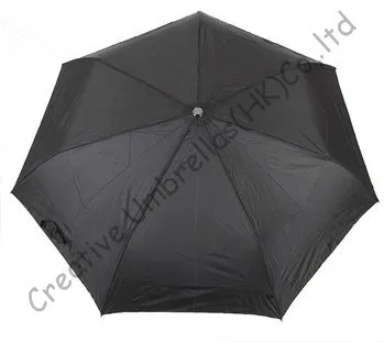 

7 ribs,all black,anti-rust frame,hex-angle steel shaft,three fold auto open&auto close parasol,windproof,bag&pocket umbrellas