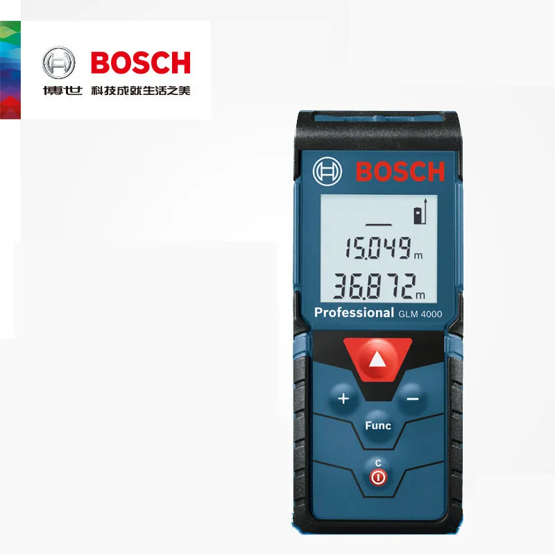 BOSCH GLM4000 измерительная Лазерная линейка 40 м пыленепроницаемый и водонепроницаемый измерительный инструмент ручной инфракрасный лазерный дальномер