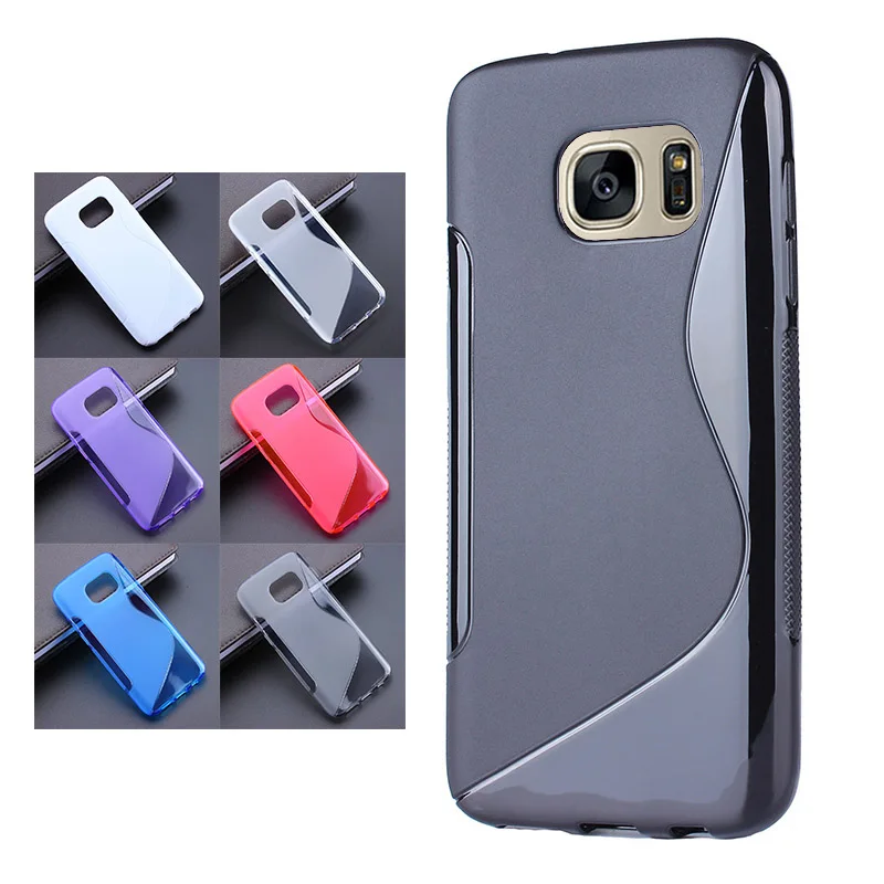 For Samsung S7 S Line Gel TPU Slim Soft Case Back Cover Galaxy Rubber Silicone Skin Cases | Мобильные телефоны и