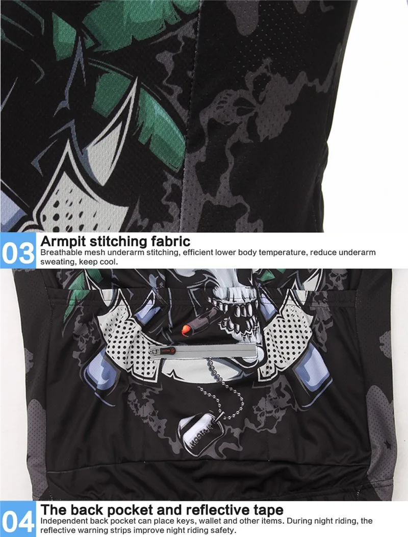 Cycling Jerseys Sets Breathable Bike Clothing (8)
