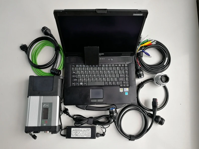 MB SD подключения компактный 5 wifi с SSD MB Star C5 мультиплексор установлен в toughbook cf-52 cf52 I5 8G Ноутбук готов к использованию