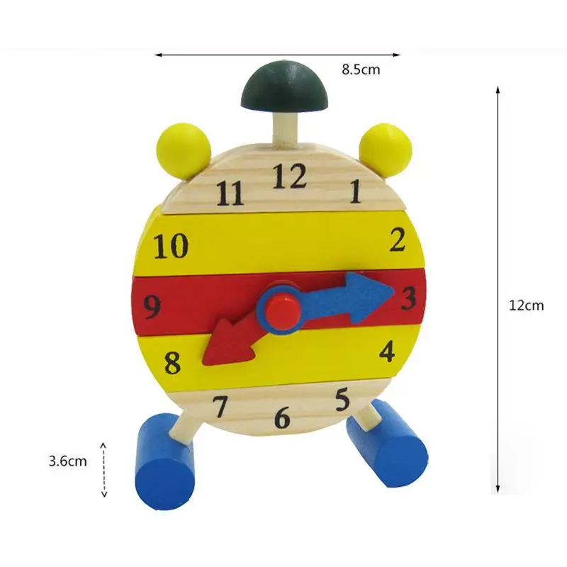 Мини-часы-пазл Деревянные Монтессори Пазлы игрушки Oyuncak для детей цифровое Время обучения образовательная игра игрушка Рождественский подарок