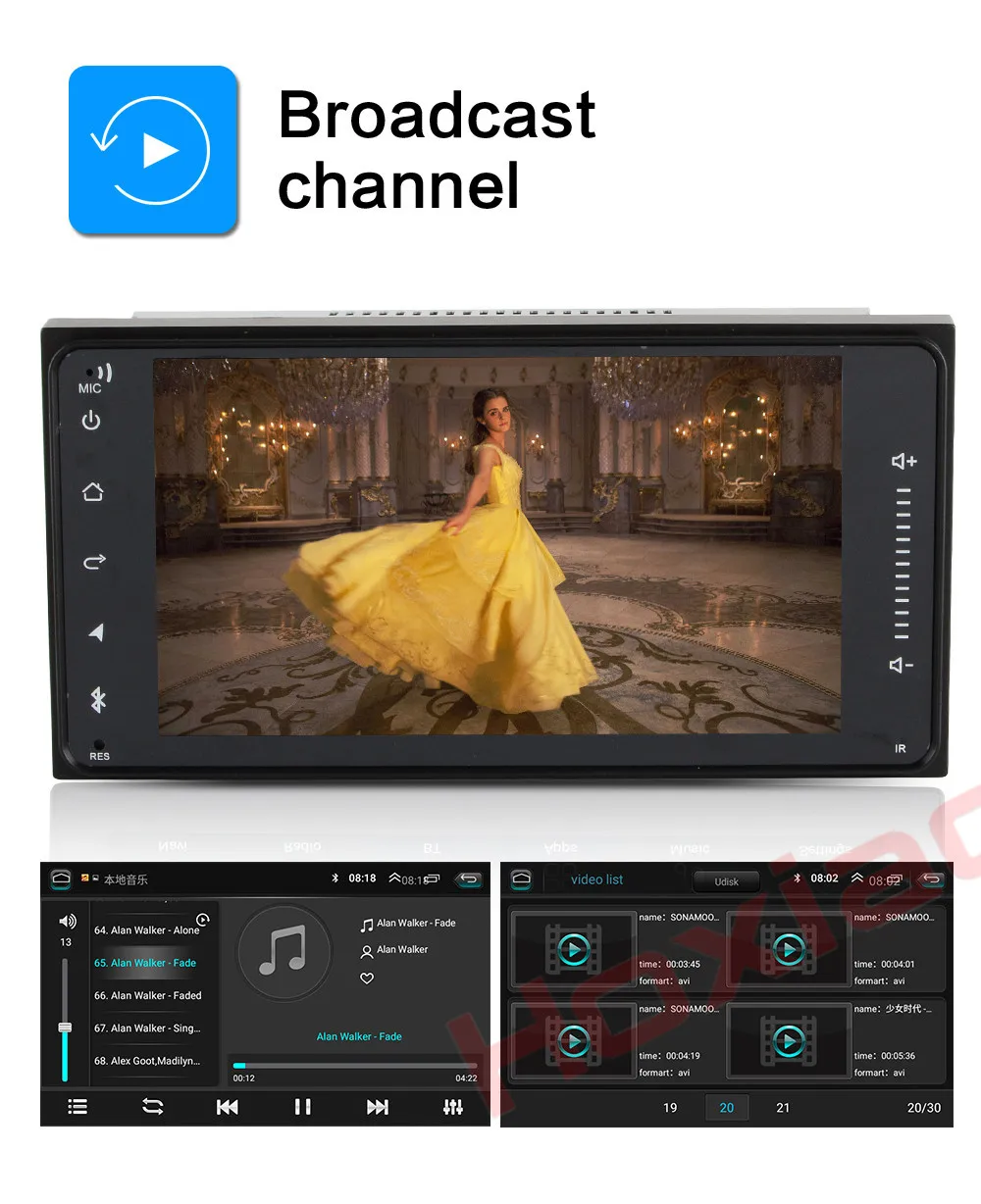 Flash Deal Android 8.1 Car Radio for TOYOTA COROLLA Camry Land Cruiser HILUX PRADO RAV4 Quad Core wifi Bluetooth video audio Multimedia 8