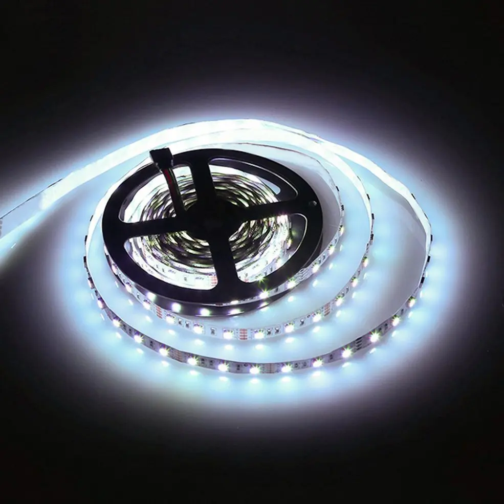 

10 PCS White 5M 16ft 5050 SMD Non-Waterproof 300 LEDs Flexible Light LED Sticky Strip 12V