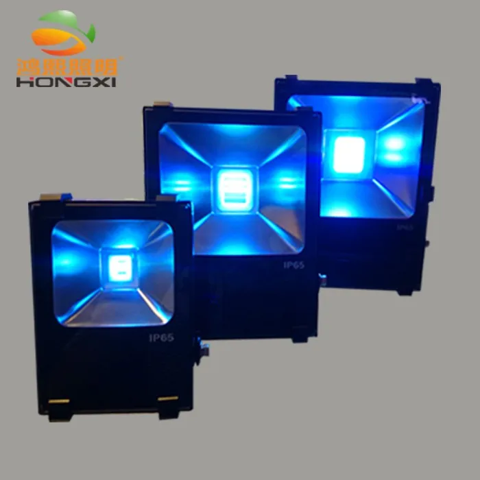 blue led flood light
