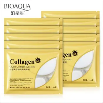 

6pcs=3Pairs 24K Gold Crystal Collagen Eye Mask Anti Aging/Dark Circles/Puffiness/Wrinkles Moisturizing Eye Masks Gel Eye Pads