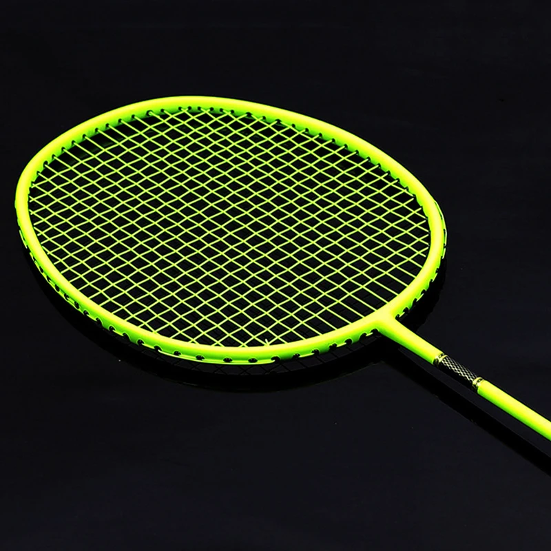 1 Piece Professional 4U 5U Full Carbon Badminton Rackets Offensive Ultralight Training Racket Strings Super Force Raquete Padel