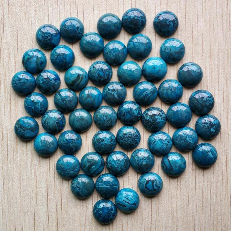 

Wholesale 50pcs/lot fashion natural blue onyx round CAB CABOCHON stone beads for jewelry Accessories 12mm free shipping