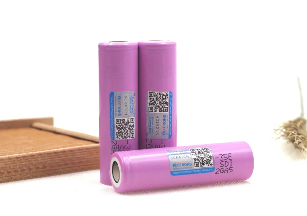 Литиевая батарея VariCore 35E 18650 мАч 3500 в 25 А INR18650 35E|lithium battery|power 18650battery |