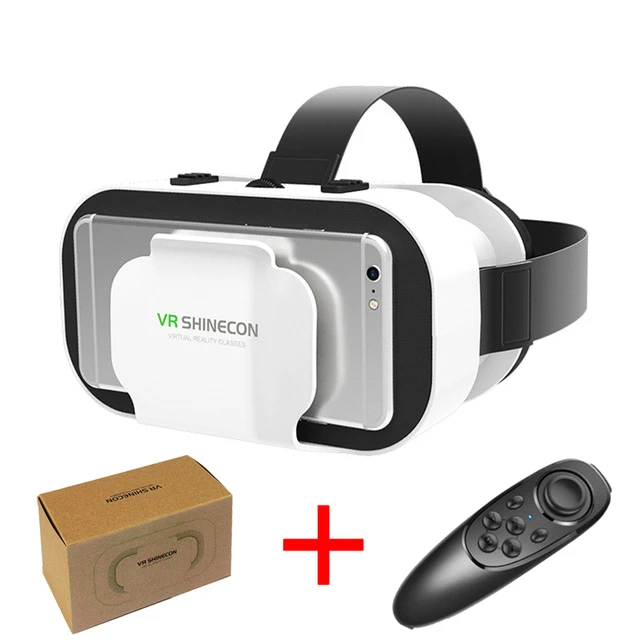 VR With Controller C VR SHINECON 5,0 Очки виртуальной реальности 3D очки для 4,7-6,0 дюймового телефона - Цвет: VR With Controller C