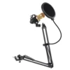 Black NB-35 Microphone Scissor Arm Stand Mic Clip Holder with Desktop Alloy Base Clampfor KTV / Studio Microphone accessories ► Photo 2/6