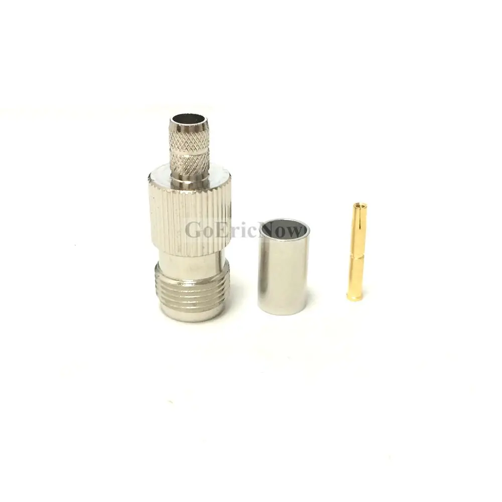 

10pcs RF Coaxial 50ohm TNC Female for RG59 LMR240 Cable Connector Adapter