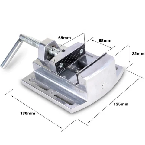 Liga de Alumínio Pinças Planas Vice Fresadora Furadeira Bancada Vise Fixação Worktable Max 68mm 2.5