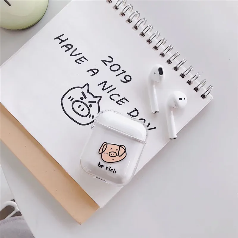 Мультфильм Bluetooth Беспроводной наушники чехол для AirPods Защитная крышка аксессуары милый Жесткий Чехол для Apple Airpods зарядки сумки - Цвет: A5