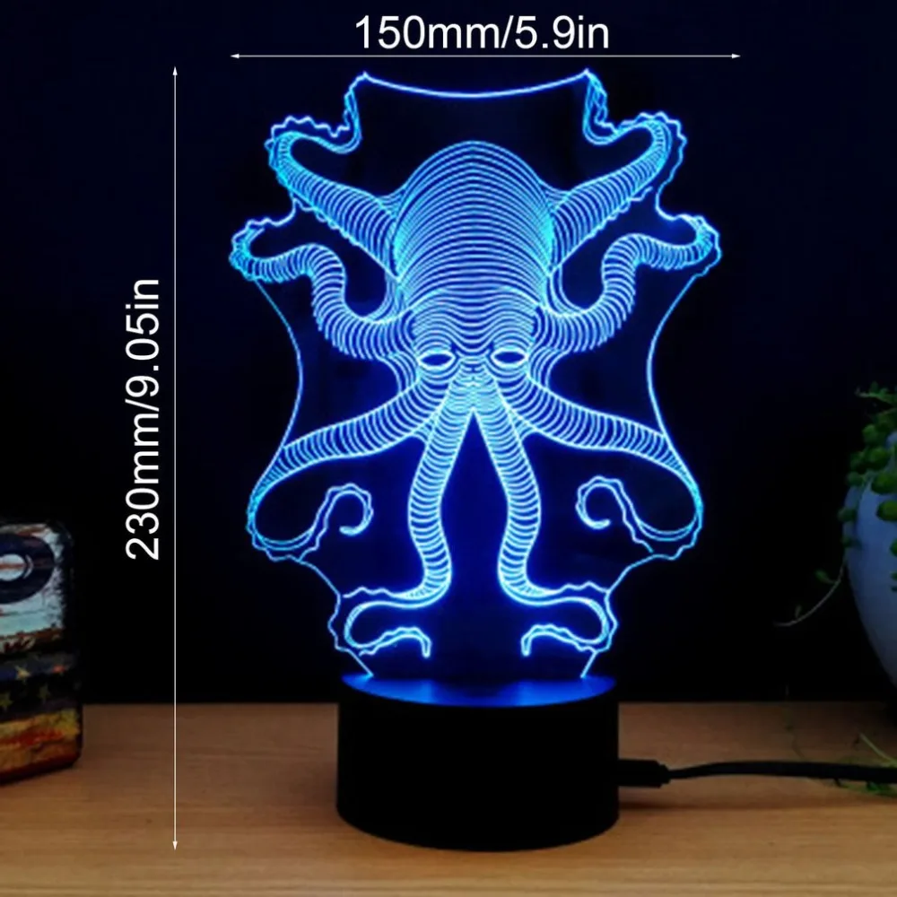 Настольная лампа 3D сувенирный подарок сенсорный переключатель акрилсветодио дный светодиодный ночник акриловая комната Атмосфера свет
