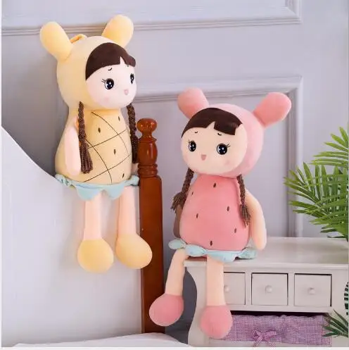 

WYZHY Creative new fruit girl doll plush toy cute soft body to send friends and children gifts 60CM