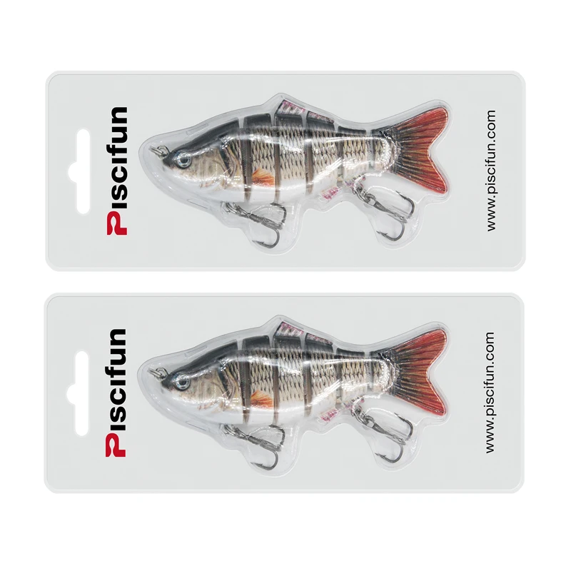 Piscifun 2 шт. рыболовные приманки 10 см 20g 3D глаза 6 в поп упаковке, твердая приманка для рыбалки приманка с крюком 2 рыболовные приманки Cebo