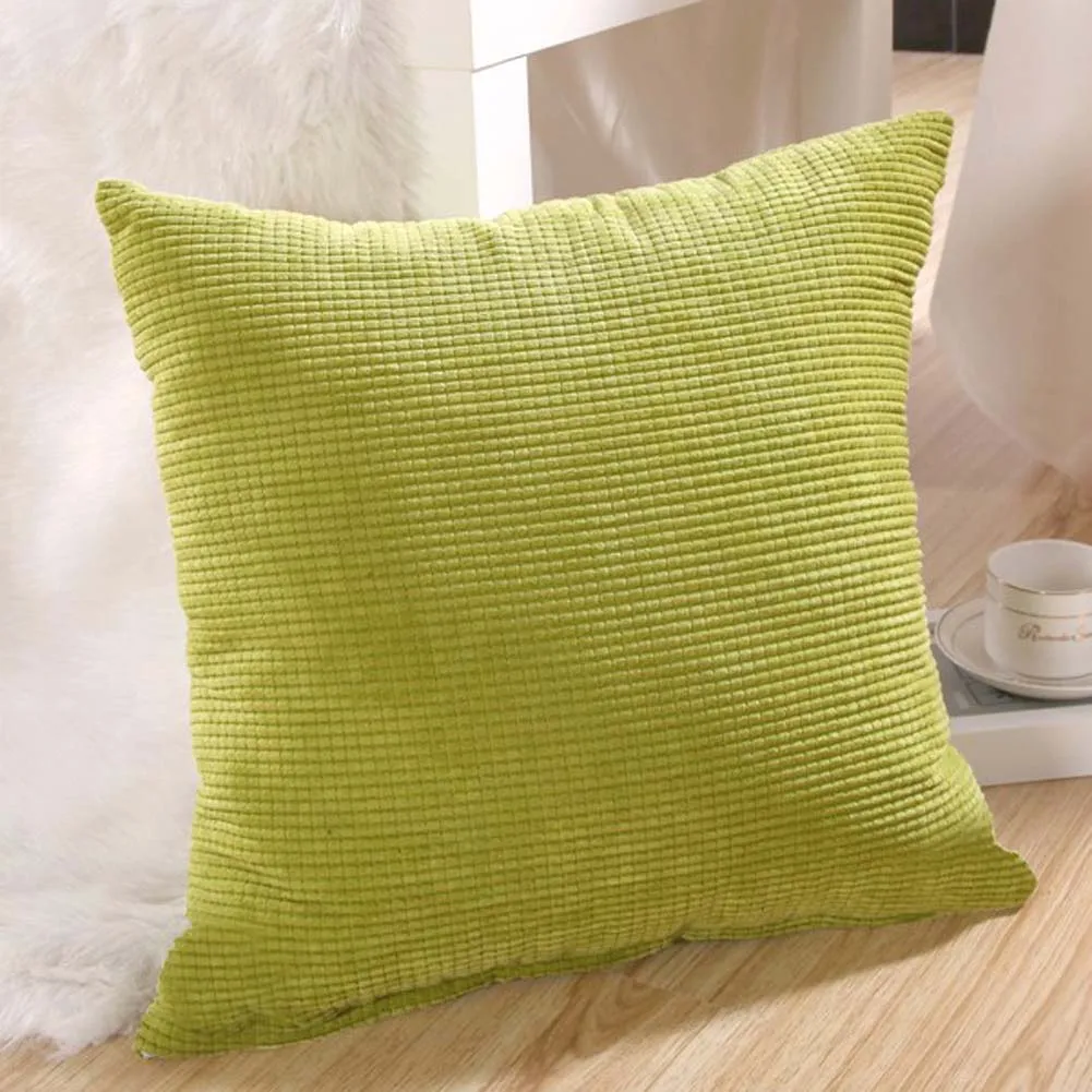 Corn kernels Corduroy Sofa Office Decor Pillow Case Cushion Cover Square 17" PT 