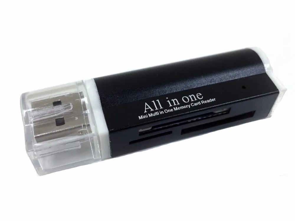 USB 2.0 All in One Memory Card Reader For MICRO SD SD TF SDHC M2 MMC