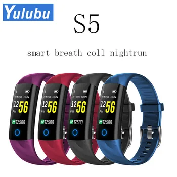 

Yulubu New S5 Smart Band IP68 Waterproof Heart Rate tracker Fitness bracelet Color Screen with Blood Pressure Monitor Band