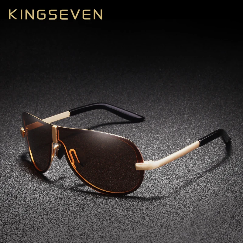 Мужские солнцезащитные очки KINGSEVEN брендовые дизайнерские поляризационные для