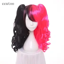 Ccutoo 65 см волнистые длинные синтетический парик со съемным чипом хвостики косплей парик 600 г Женская Хэллоуин костюм