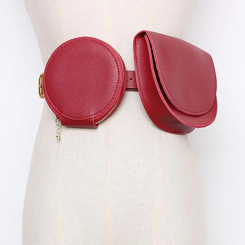 Новая модная универсальная поясная сумка Женская поясная сумка с одним ремнем полукруглая седельная сумка A456