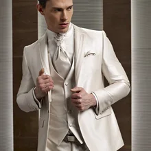 Последние конструкции пальто брюки шампанское атласом итальянского мужской костюм для выпускного Slim Fit 3 предмета жениха Костюмы Пользовательские blazer TERNO masculino