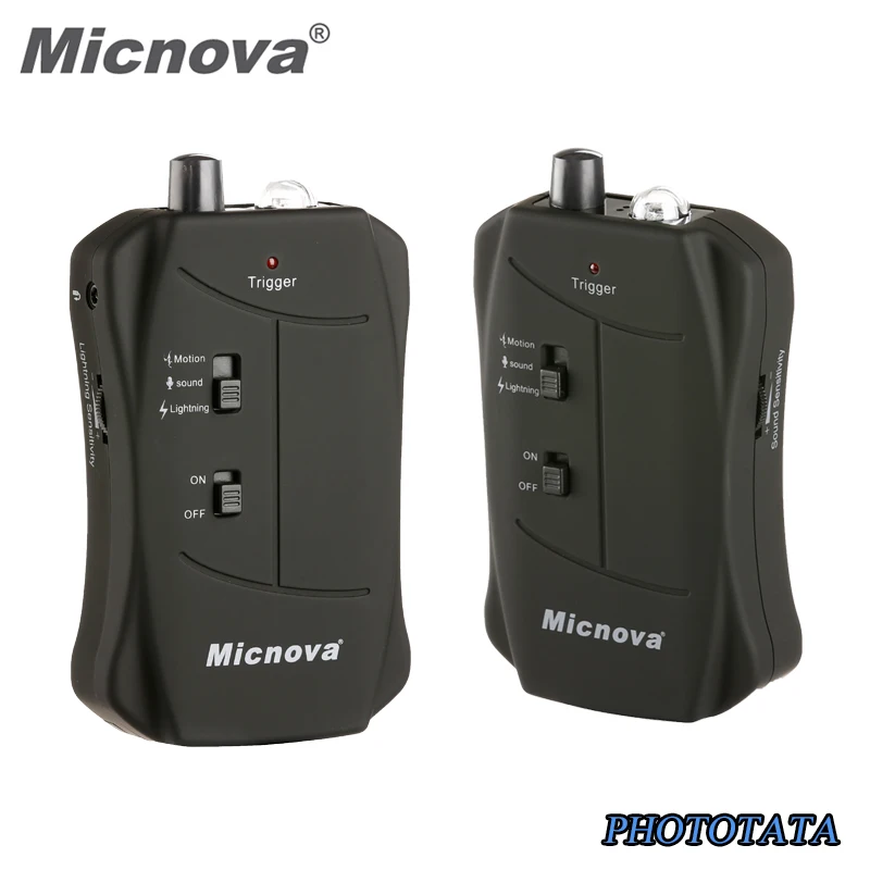 Micnova MQ VTO Flash Trigger with Motion Light Sound 3 Triggering Mode Shutter Trigger
