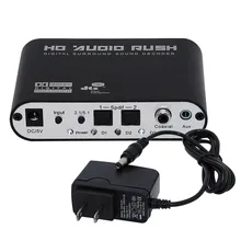 Free Shipping New 5.1 AC3 DTS HD Audio Gear Sound Decoder Stereo Digital Audio Converter LPCM To 5.1 Analog Output 2.1 DVD PC цена Free Shipping New 5.1 AC3 DTS HD Audio Gear Sound Decoder Stereo Digital Audio Converter LPCM To 5.1 Analog Output 2.1 DVD PC цены онлайн