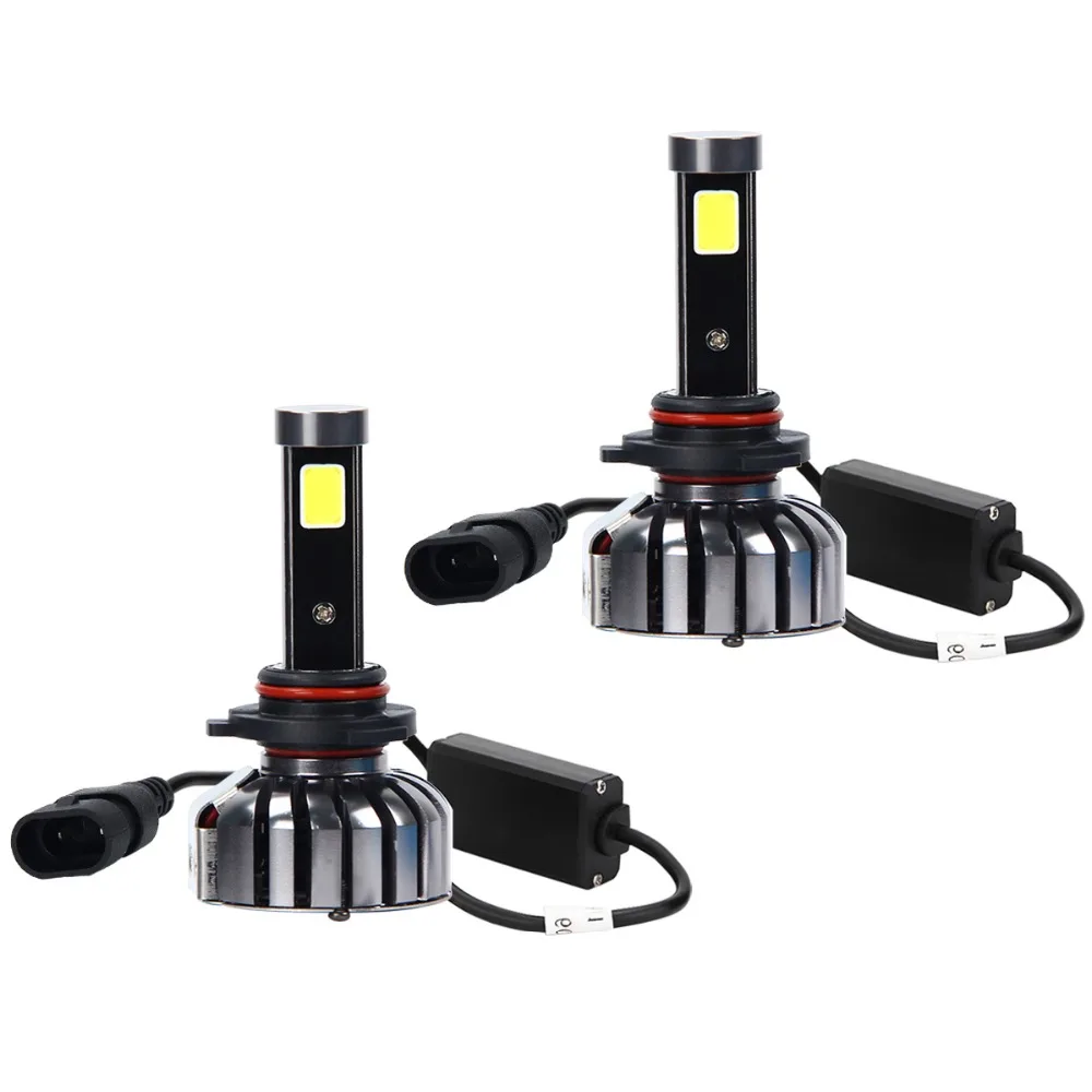 2Pcs 9006 N7 LED COB Auto Car Headlight 40W 4000LM 6000K Automobile Bulb Fog Lights