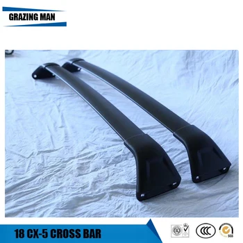 

High quality 2 PCS screw install Aluminium alloy roof rack rail cross bar for Mazda CX-5 CX5 2017 2018 17 18