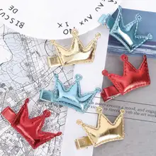 1 комплект, 6 цветов, уникальный дизайн, королева, корона, девочка, принцесса, художественный дизайн, искусственная кожа, стиль, детская заколка, очаровательная и модная