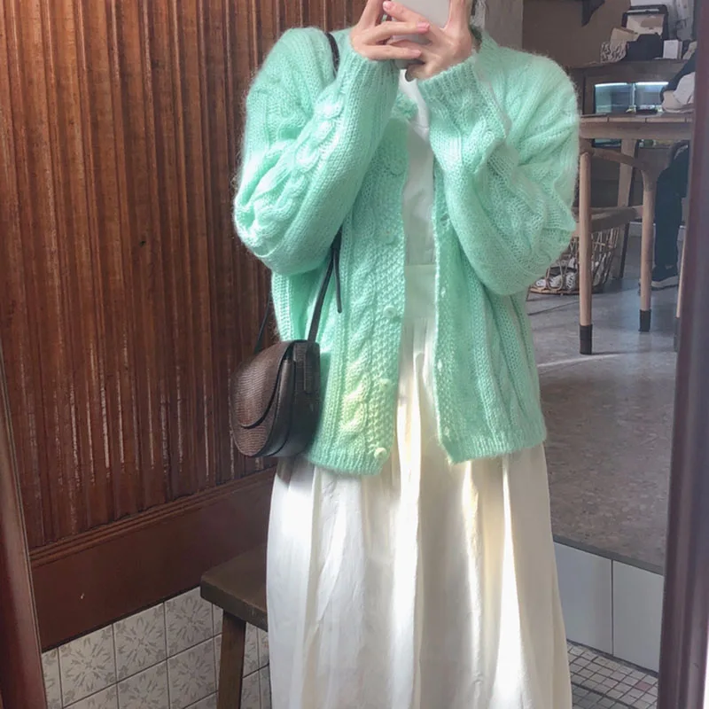 Spring 2019 new sweater with soft skin and candy mohair