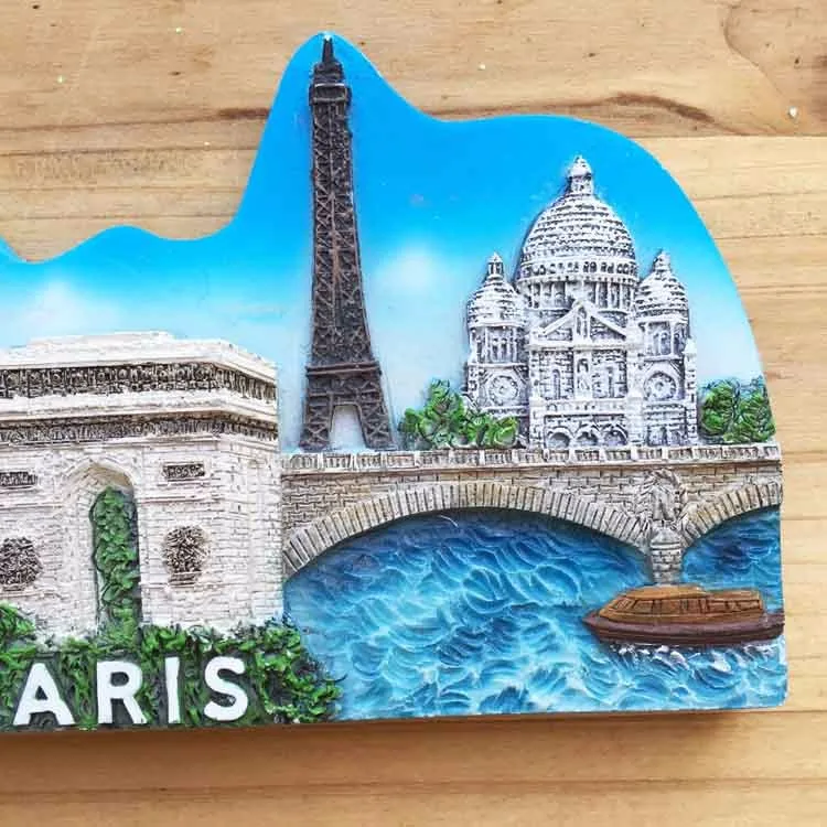 Путешествие в Европу и Францию в честь романтического тура Парижа туристическая коллекция магнитные наклейки