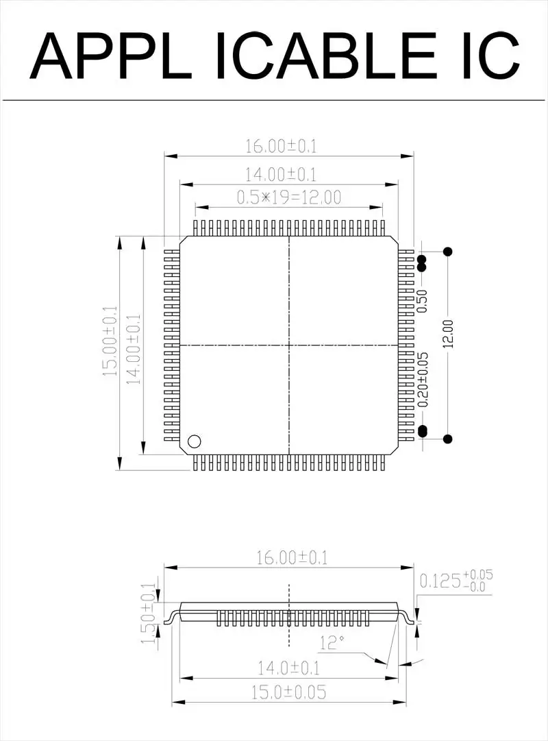 Программирующая розетка TQFP100 FQFP100 QFP100 на DIP100 шаг 0 5 мм размер корпуса IC 14x14