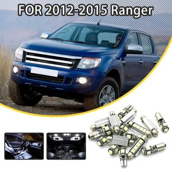 

LOAUT 11pcs White Car LED Light Bulbs Interior Package Kit For Ford 2012-2015 Ranger Dome Lights License plate light Map