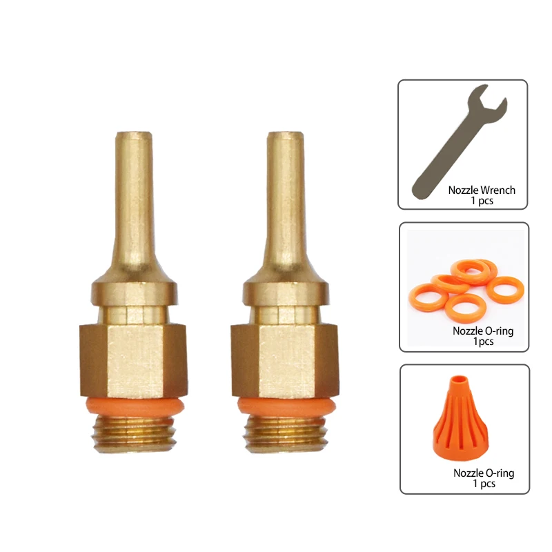 2,0x40 мм 3,0x40 мм медный термоплавкий клеевой пистолет, насадка, длинная насадка для клеевого пистолета, сменные детали, диаметр сопла 2 мм