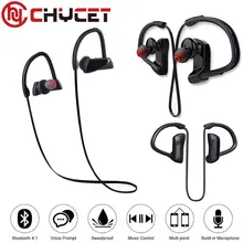U12 наушники Bluetooth V4.1 наушники IPX7 Водонепроницаемый с Шум отмены Спорт Беспроводной наушники с микрофоном bep00008