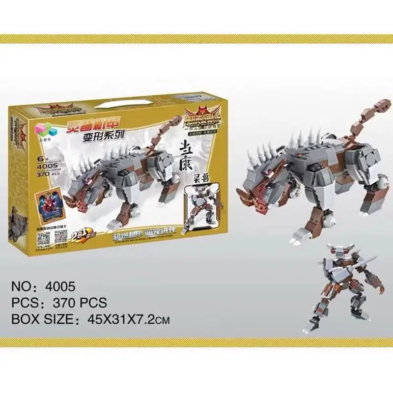 

Children educational toys,Improve intelligence 370 PCS, DIY blocks, Transformer robot.